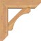 Ekena Millwork Legacy Slat Smooth Bracket w/ Offset Brace, Western Red Cedar, 5 1/2"W x 18"D x 18"H BKT0604X18X18LEC06SWR - alternate 3
